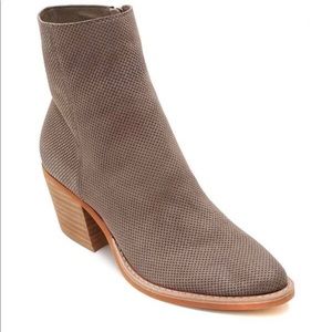 Dolce Vita Asha Leather Stacked Block Heel Bootie